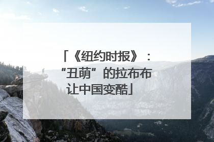 《纽约时报》：“丑萌”的拉布布让中国变酷
