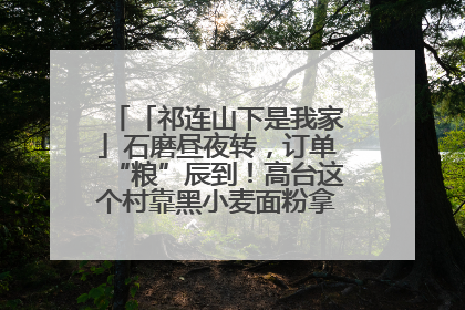 「祁连山下是我家」石磨昼夜转，订单“粮”辰到！高台这个村靠黑小麦面粉拿下成立来最大订单
