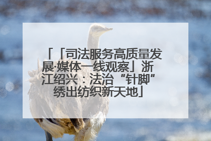 「司法服务高质量发展·媒体一线观察」浙江绍兴：法治“针脚”绣出纺织新天地