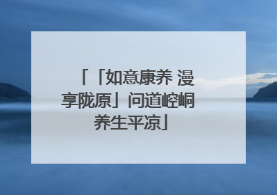 「如意康养 漫享陇原」问道崆峒 养生平凉