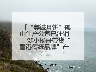 “美诚月饼”佛山生产公司已注销，涉小杨哥带货“香港传统品牌”产地争议事件