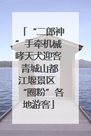 “二郎神”手牵机械哮天犬迎客 青城山都江堰景区 “圈粉”各地游客