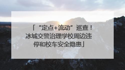 “定点+流动”巡查！冰城交警治理学校周边违停和校车安全隐患