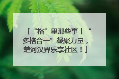 “格”里那些事丨“多格合一”凝聚力量，楚河汉界乐享社区！