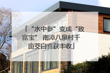 “水中参”变成“致富宝” 南漳八泉村千亩茭白喜获丰收