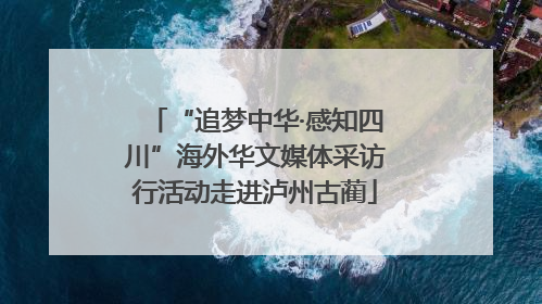 “追梦中华·感知四川”海外华文媒体采访行活动走进泸州古蔺
