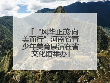 “风华正茂·向美而行”河南省青少年美育展演在省文化馆举办