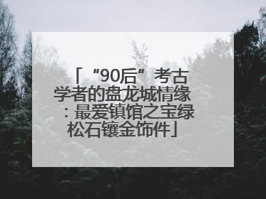 “90后”考古学者的盘龙城情缘：最爱镇馆之宝绿松石镶金饰件