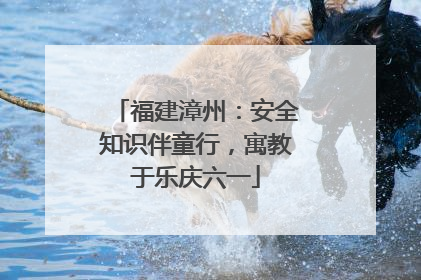 福建漳州：安全知识伴童行，寓教于乐庆六一