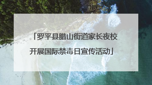 罗平县腊山街道家长夜校开展国际禁毒日宣传活动