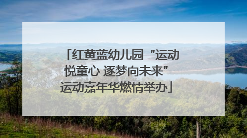 红黄蓝幼儿园“运动悦童心 逐梦向未来”运动嘉年华燃情举办