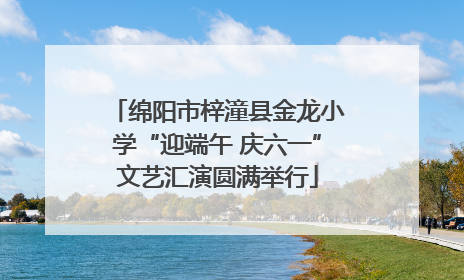 绵阳市梓潼县金龙小学“迎端午 庆六一”文艺汇演圆满举行
