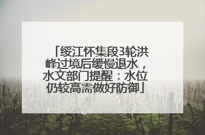 绥江怀集段3轮洪峰过境后缓慢退水，水文部门提醒：水位仍较高需做好防御