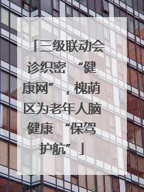 三级联动会诊织密 “健康网”，槐荫区为老年人脑健康 “保驾护航”