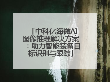 中科亿海微AI图像推理解决方案：助力智能装备目标识别与跟踪