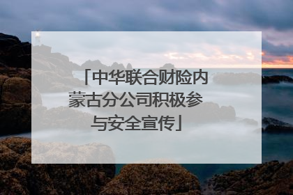 中华联合财险内蒙古分公司积极参与安全宣传
