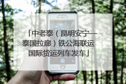 中老泰（昆明安宁—泰国拉廊）铁公海联运国际货运列车发车