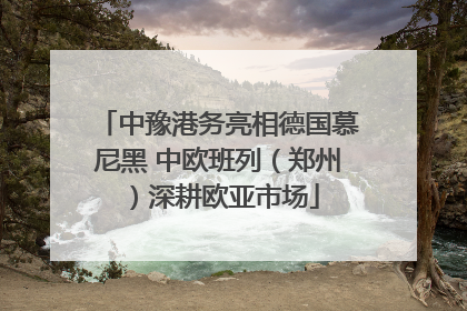 中豫港务亮相德国慕尼黑 中欧班列（郑州）深耕欧亚市场