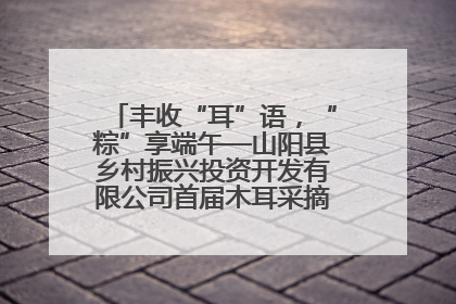 丰收“耳”语，“粽”享端午—山阳县乡村振兴投资开发有限公司首届木耳采摘活动盛大启幕