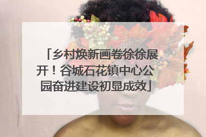 乡村焕新画卷徐徐展开！谷城石花镇中心公园奋进建设初显成效