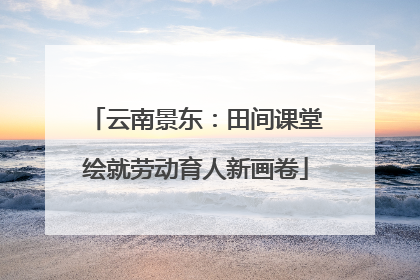 云南景东：田间课堂绘就劳动育人新画卷