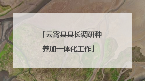 云霄县县长调研种养加一体化工作