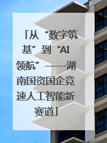 从“数字筑基”到“AI领航”——湖南国资国企竞速人工智能新赛道