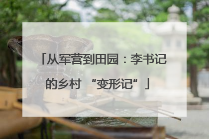 从军营到田园：李书记的乡村 “变形记”