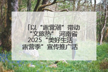 以“露营潮”带动“文旅热” 河南省2025“美好生活露营季”宣传推广活动在平舆县启动