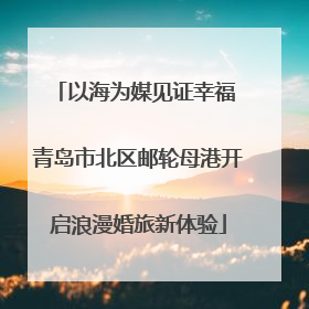 以海为媒见证幸福 青岛市北区邮轮母港开启浪漫婚旅新体验