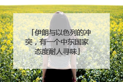 伊朗与以色列的冲突，有一个中东国家态度耐人寻味