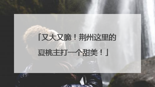 又大又脆！荆州这里的夏桃主打一个甜美！