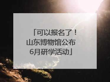 可以报名了！山东博物馆公布6月研学活动