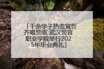 千余学子热血宣誓齐唱警歌 武汉警官职业学院举行2025年毕业典礼