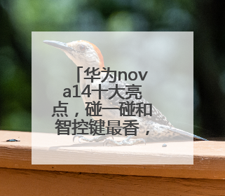 华为nova14十大亮点，碰一碰和智控键最香，还有超级福利能领取！