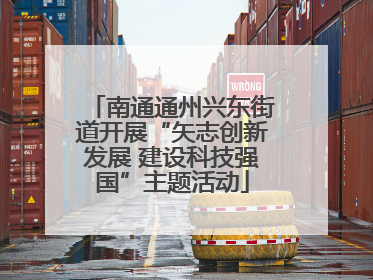 南通通州兴东街道开展“矢志创新发展 建设科技强国”主题活动