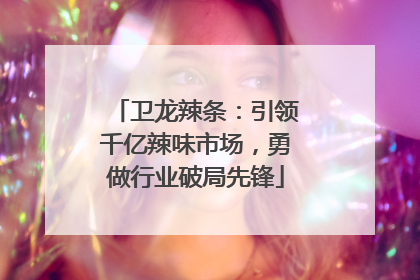 卫龙辣条：引领千亿辣味市场，勇做行业破局先锋