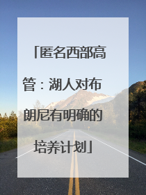 匿名西部高管：湖人对布朗尼有明确的培养计划