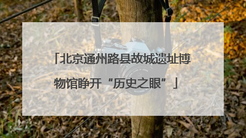 北京通州路县故城遗址博物馆睁开“历史之眼”