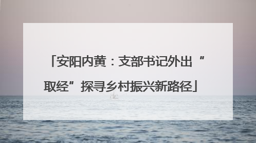 安阳内黄：支部书记外出“取经”探寻乡村振兴新路径