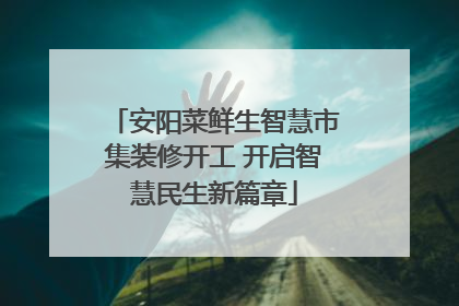安阳菜鲜生智慧市集装修开工 开启智慧民生新篇章