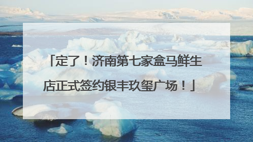 定了！济南第七家盒马鲜生店正式签约银丰玖玺广场！