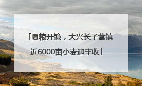 夏粮开镰，大兴长子营镇近6000亩小麦迎丰收