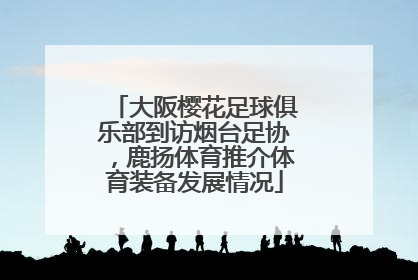 大阪樱花足球俱乐部到访烟台足协，鹿扬体育推介体育装备发展情况