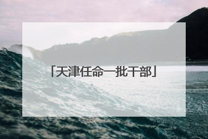 天津任命一批干部