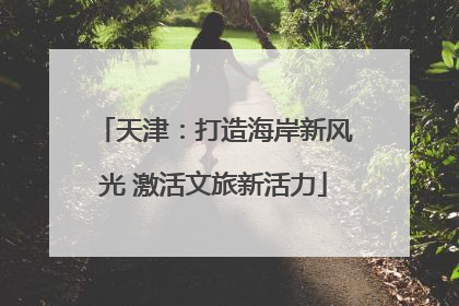 天津：打造海岸新风光 激活文旅新活力