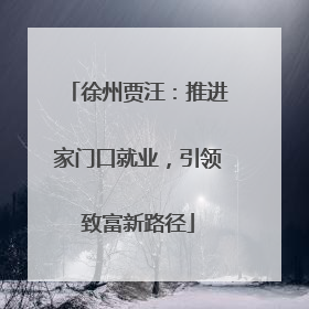 徐州贾汪：推进家门口就业，引领致富新路径