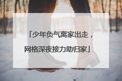 少年负气离家出走，网格深夜接力助归家