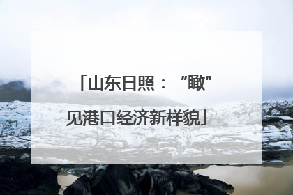 山东日照：“瞰”见港口经济新样貌