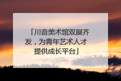 川音美术馆双展齐发，为青年艺术人才提供成长平台